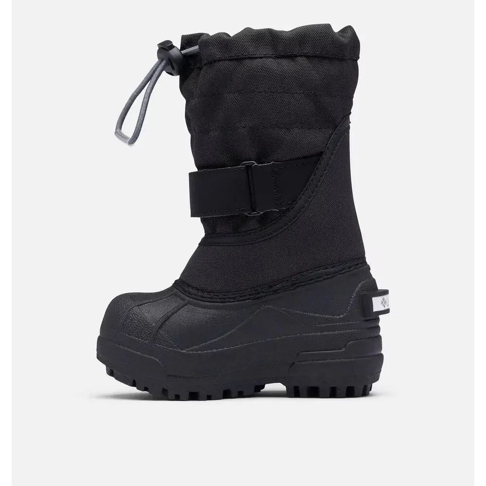 Columbia Powderbug Plus II 1637873-012 Toddler 5 Black Gray Snow Boots RHS7801